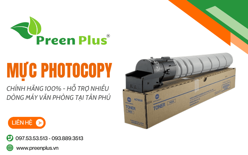 mực photocopy chính hãng Tân Phú