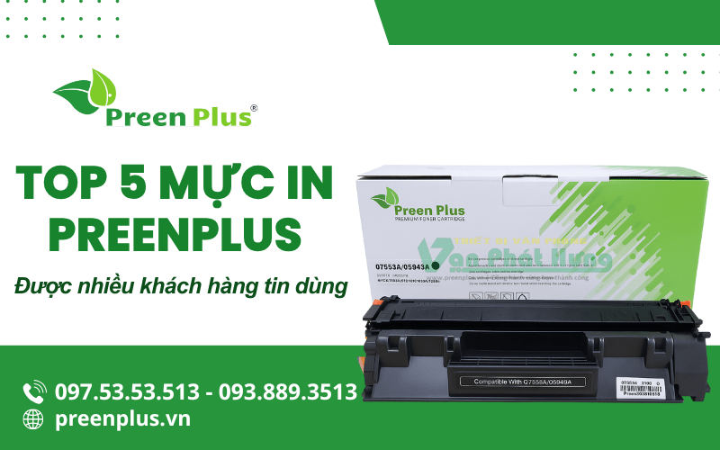 mực in preenplus